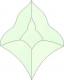 Cristal fazetat RB 1 green