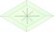 Cristal fazetat RB709.2 GREEN