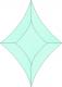 Cristal fazetat RB536.2 BLUE