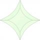 Cristal fazetat RB720 GREEN